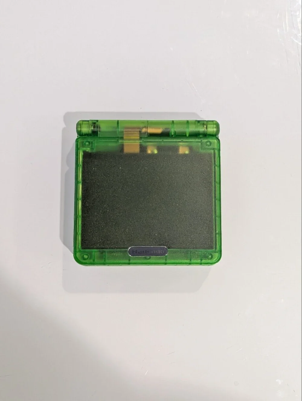 Clear Jungle Green Nintendo Game Boy Advance SP GBA SP System with v5 IPS Screen